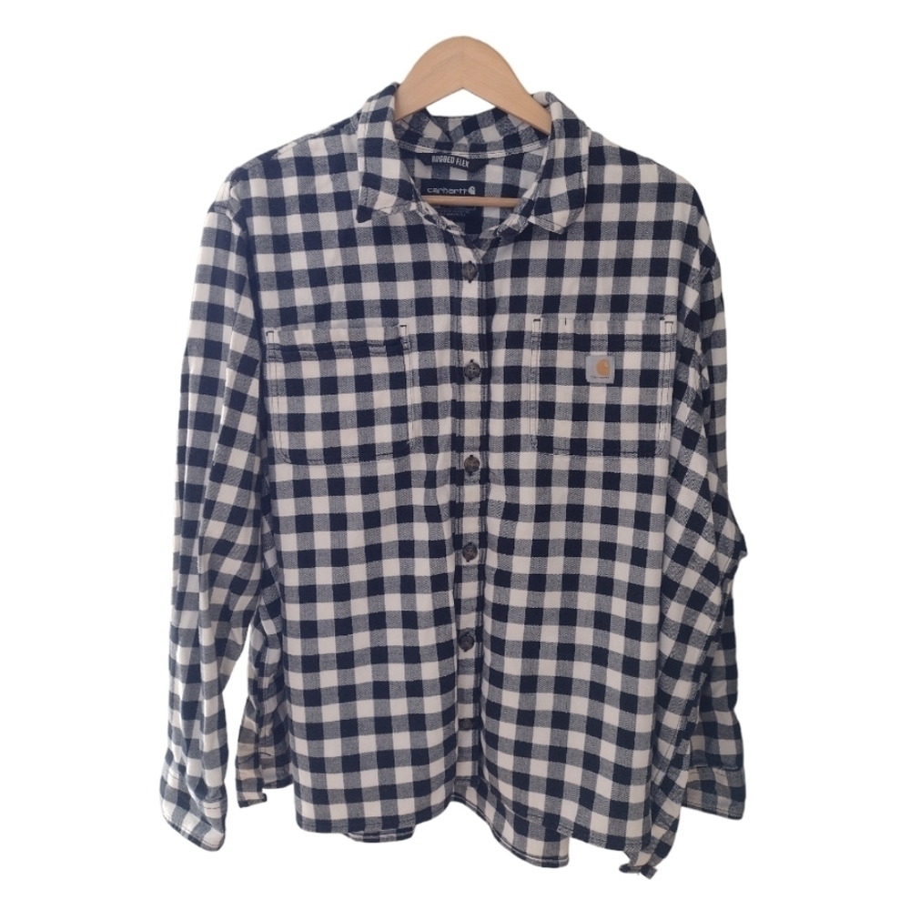 Carhartt Rugged Flex Loose Fit Heavyweight Twill Flannel Shirt